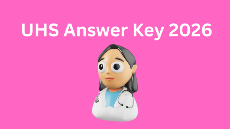 UHS MDCAT Answer Key 2026