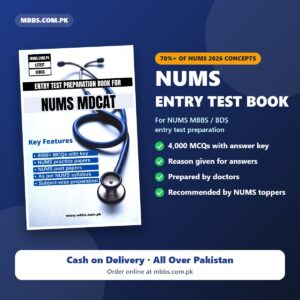 NUMS Entry Test Book – 4000 MCQs with Answer Key & Reasons